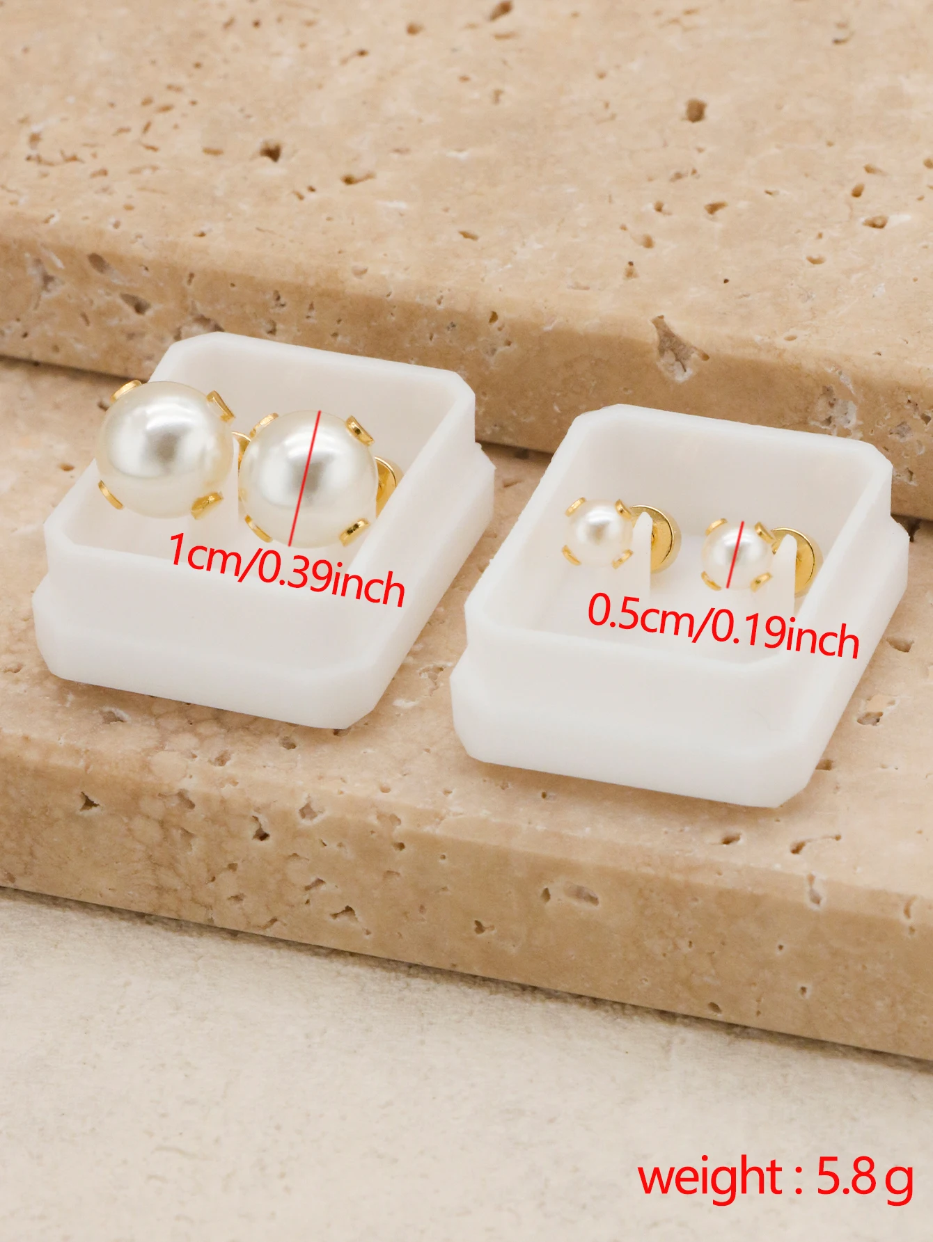 1pair/2pcs French Romantic Pearl Imitation Earrings Grand And Luxury Small And Popular Design Women\'s Fashion Accessories