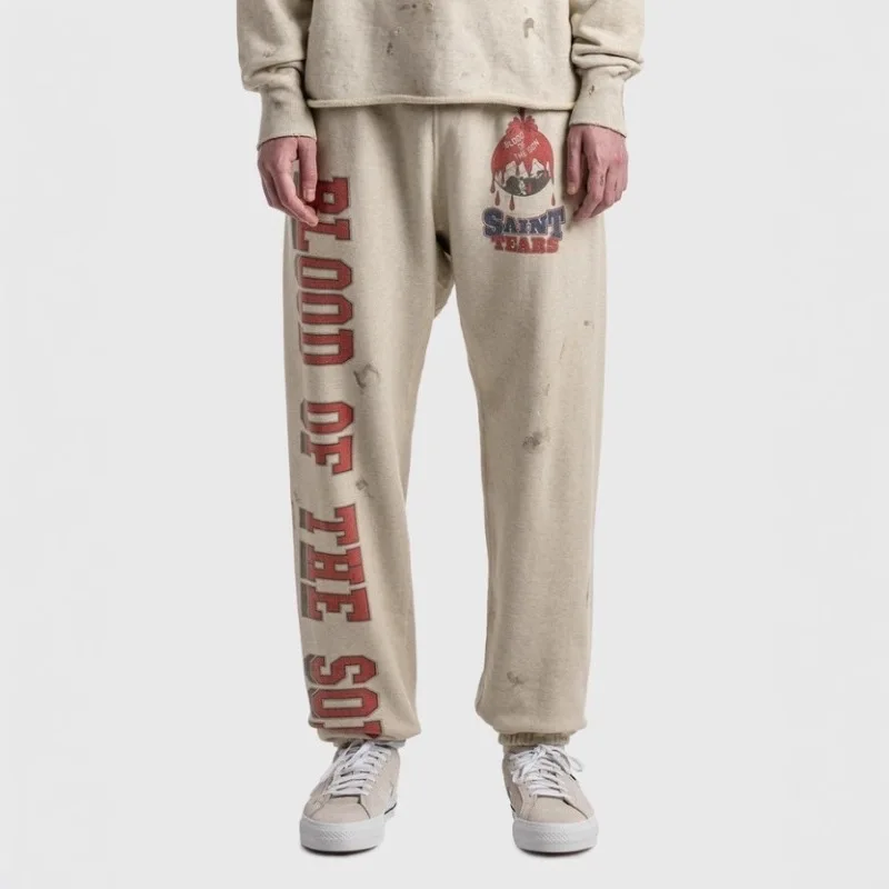 

Новые американские свободные повседневные спортивные штаны с буквенным принтом для мужчин и женщин, длинные брюки Faion Urban Sle Fce на подкладке