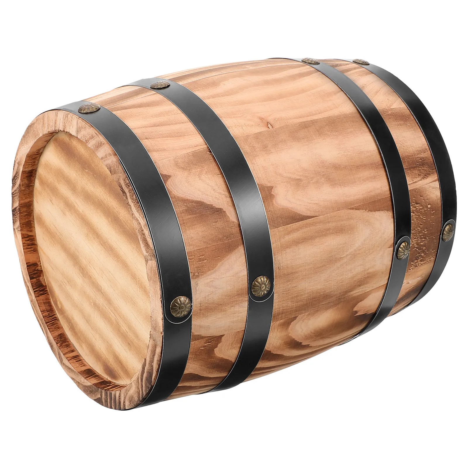 

Retro Oak Barrel Ornaments 20x16CM Decorative Wood Wine Barrels Home Bar Kitchen Garden Yard Whiskey Barrel Decorations Mini