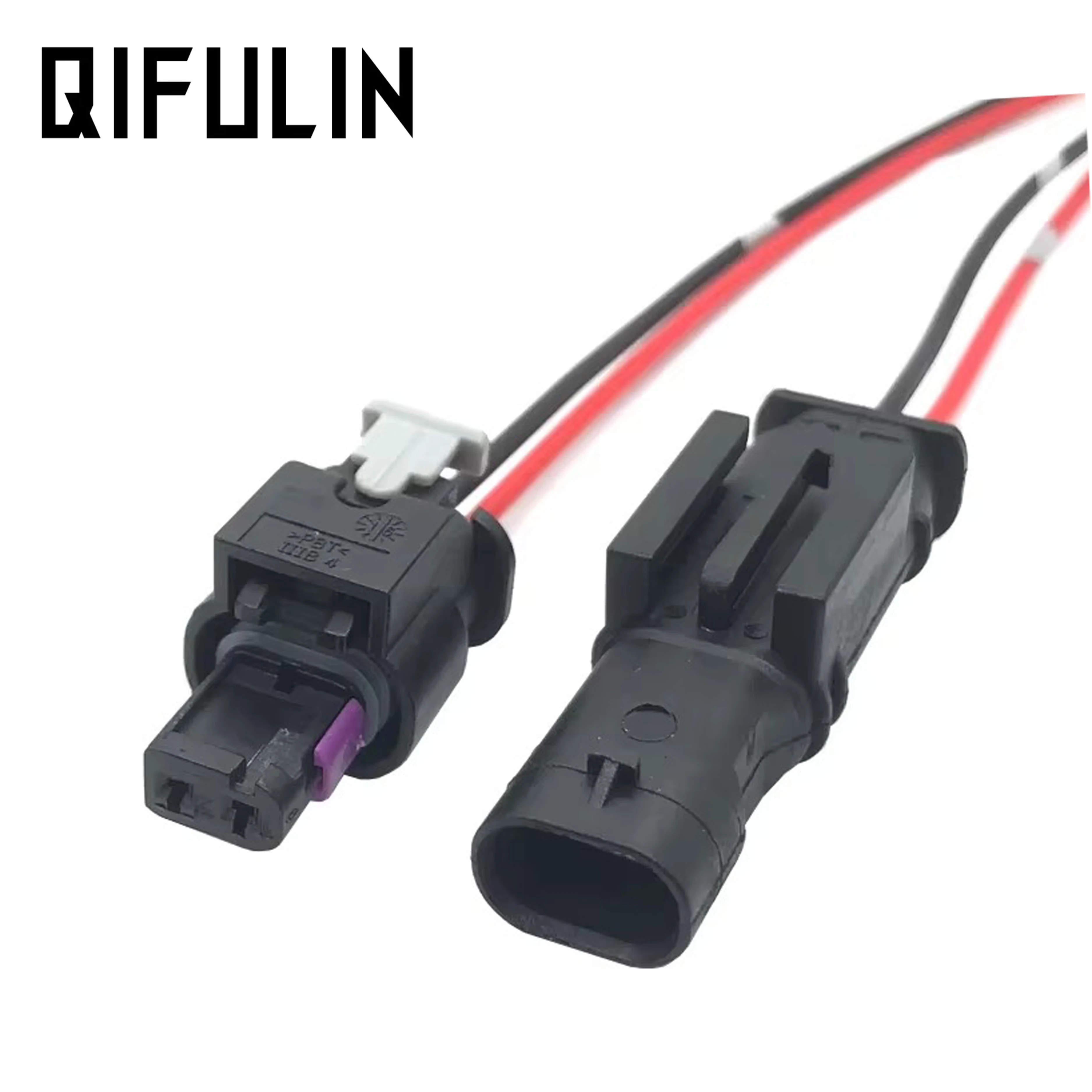2 Pin Tyco Amp Car Fuel Injector Wire Harness Connector Waterproof Impact Sensor Plugs 0-2112986-1 1-1718643-1 For VW Audi