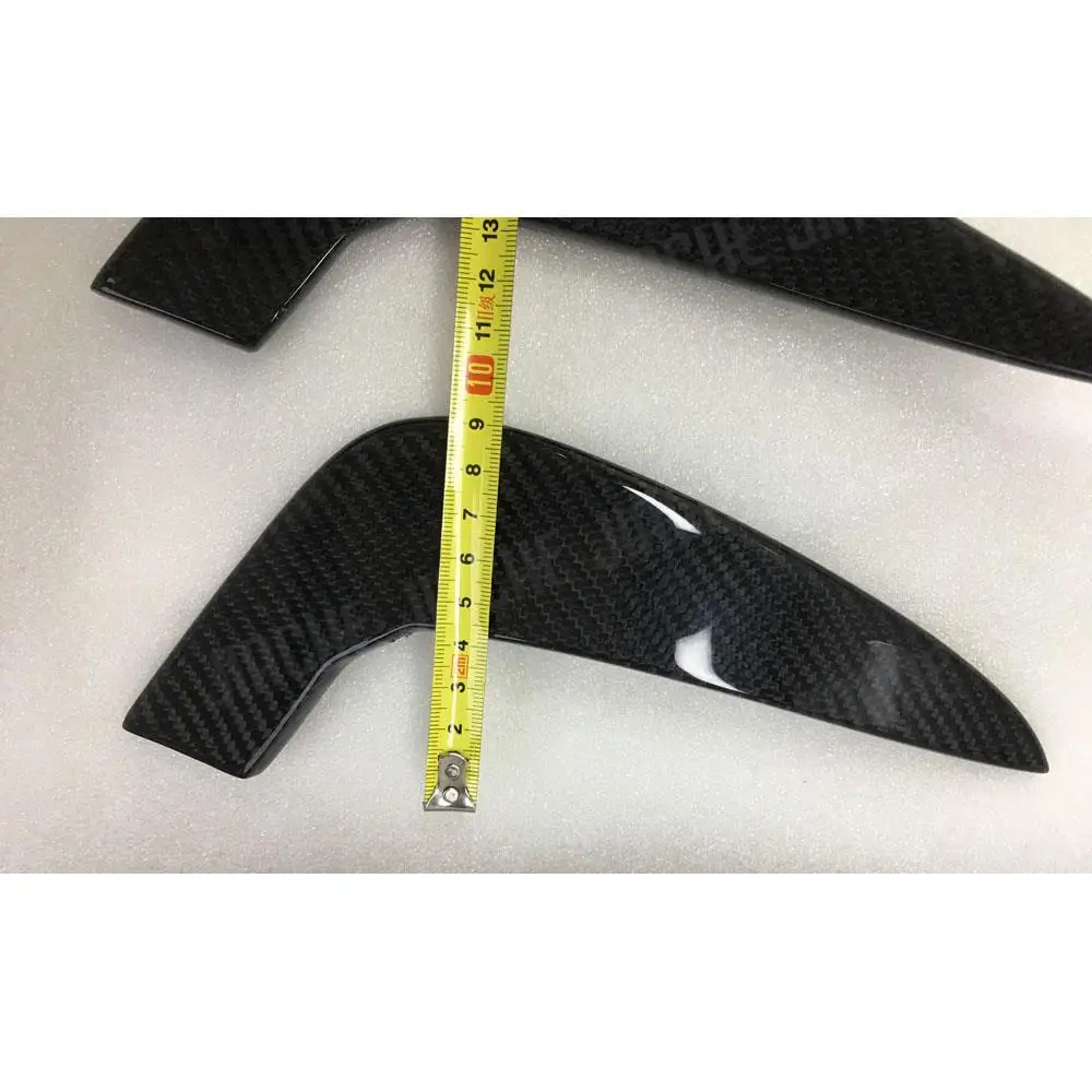 

JCYECF 2 шт./компл. передний бампер из углеродного волокна, боковые плавники для Audi A3 RS3, седан, плавники в стиле акулы, молдинг, украшение для бампера