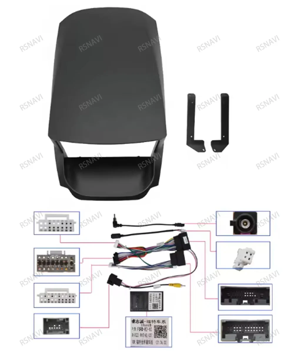 Autoradio Android 16 für Ford Ecosport 2013 2014 2015 2016 2017 Autoradio Stereo Videoplayer QLED Navigation DVD 4G LTE GPS BT – Detail 2