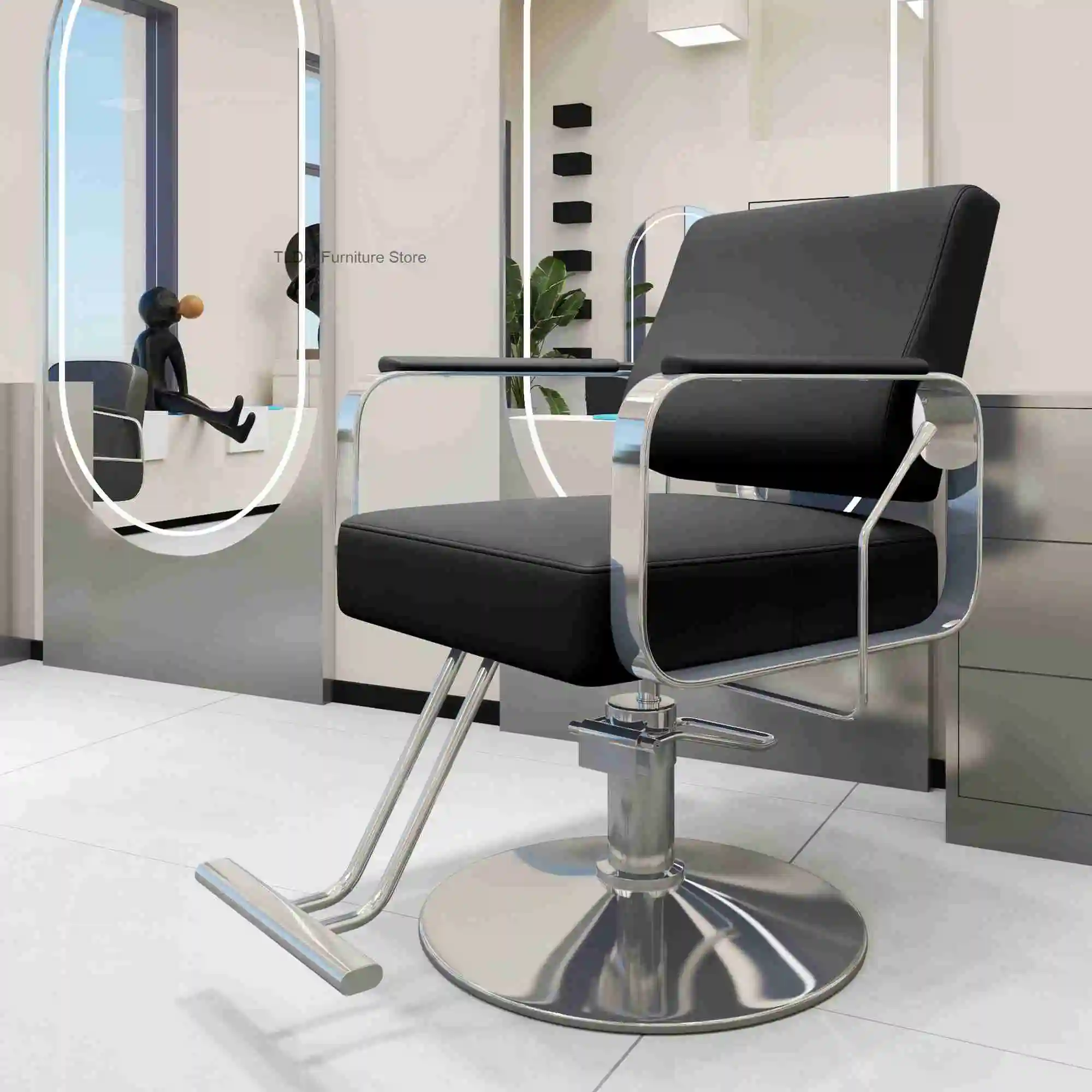De Hair Taburetes Barber Chair Para Swivel Cocina Barbershop Hairdresser Barra Barber Chair Shampoo Beauty Salon Furniture