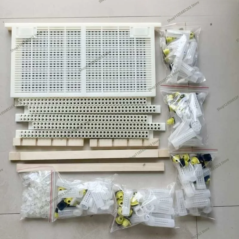 No-Moving Larvae Royal Jelly Frame, Italian Bee Queen Rearing Kit, Queen Excluder, Cell Bar Base, Pierced Royal Jelly Frame