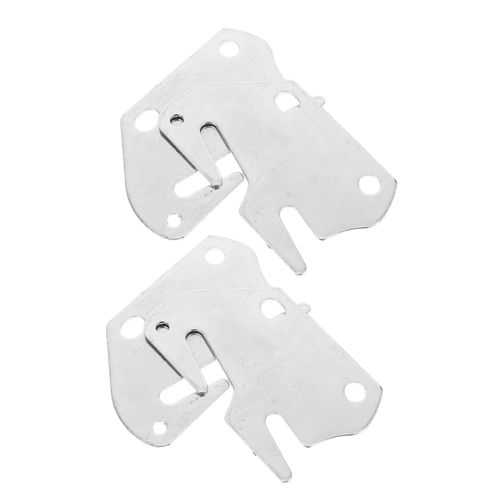 

4pcs Furniture Connectors Sturdy Hardware Bed Frame Parts Brackets RV Fittings Easy Replacement Versatile Application