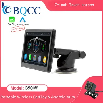 Universal 7 inch Car Radio Multimedia Video Player Wireless Carplay and Wireless Android Auto Touch Screen Sun Visor B500