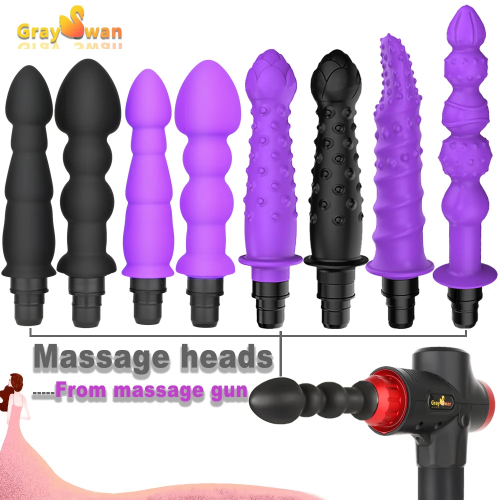 Massage Gun Head Vibration massage gun accesories silicone heads for Fascia Massage gun striking Vibrators for Women