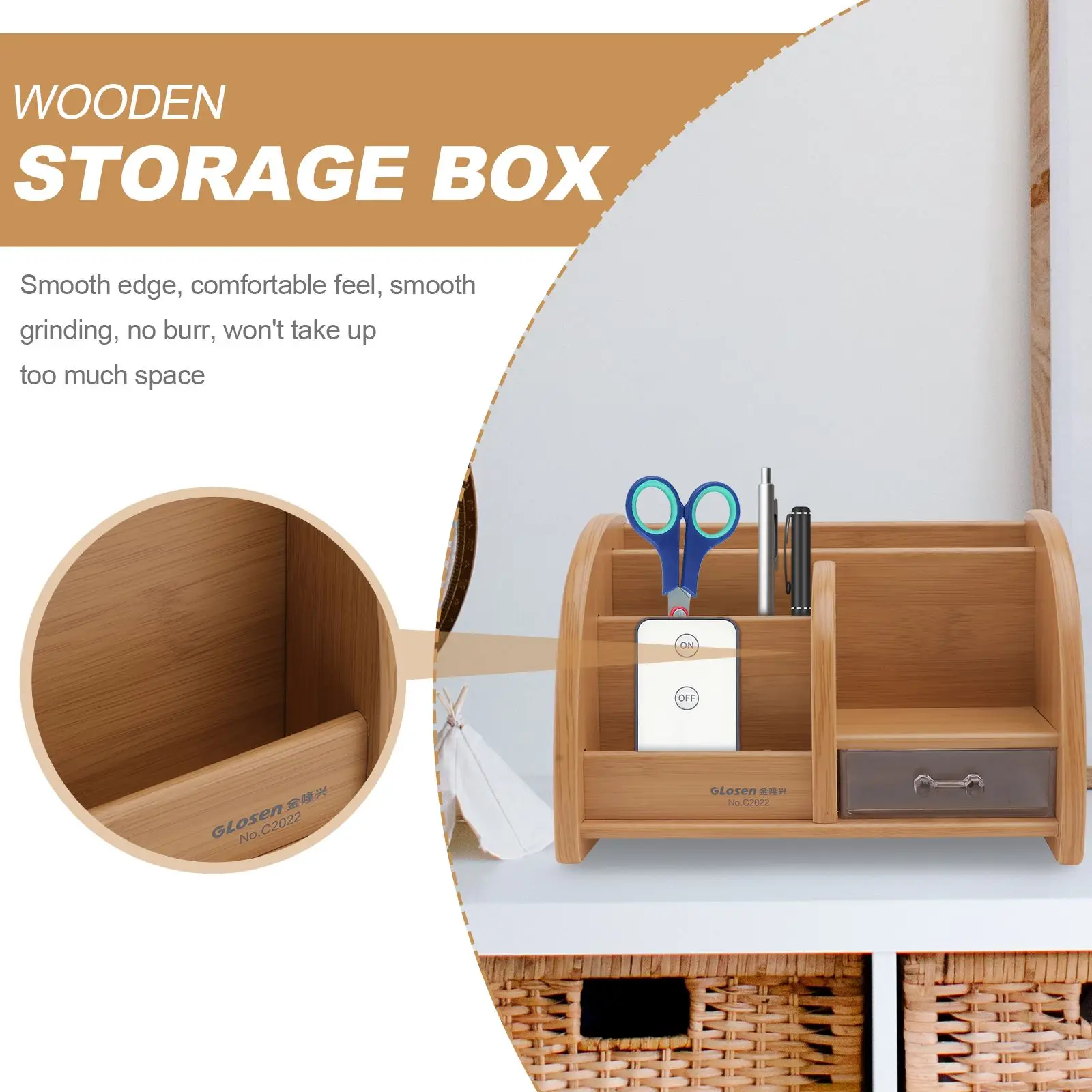 Diy Pen Houder Box Bureau Pen Potlood Organizer Houten Bureau Organizer Balie Pen Organisatoren Kantoor Briefpapier Caddies Pen Opbergdoos