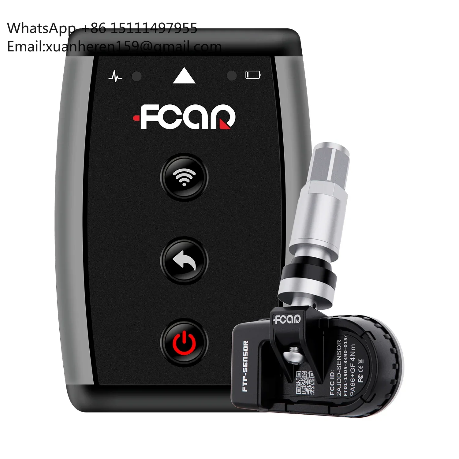Fcar FTP-100 TPMS Tire Pressure Sensor Kit Blue-tooth Portable With 1PC Communication Box and 4PCS Sensors Smart Car Tools