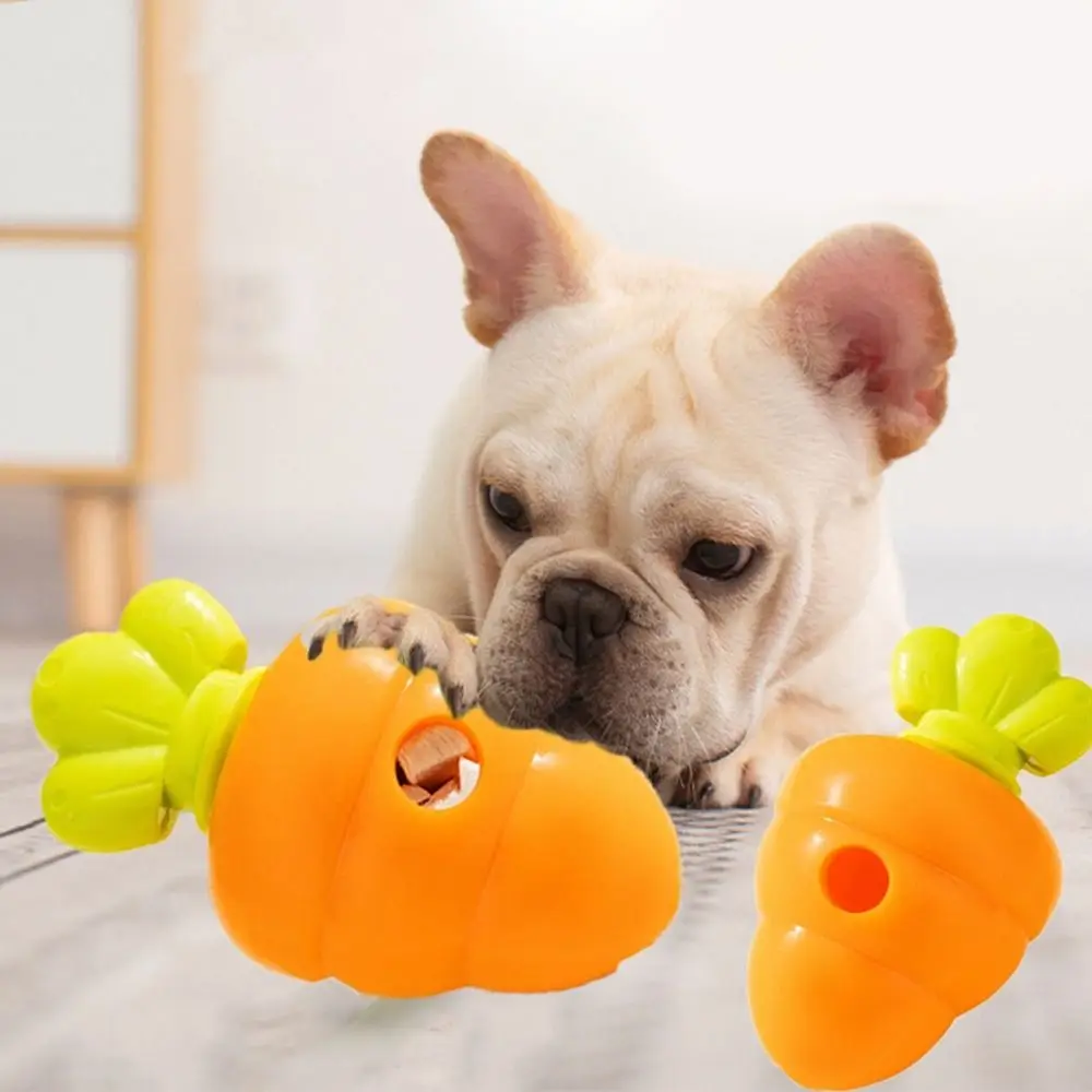 

Pet Supplies TPR Dog Leakage Food Toy Interactive Bite Resistant Pet Puzzle Chewing Toys Carrot Shaped Dogs Toy Puppy Play