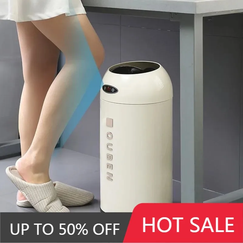 Automatic Trash Can Smart Sensor Trash Cans Creative Water Proof With Lid Garbage Bin Living Room Kitchen Bathroom Garbage Bin