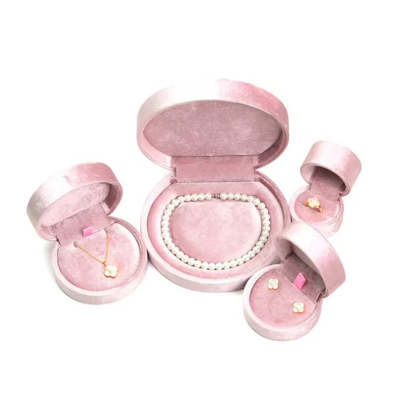 

Бархатная шкатулка для драгоценностей, роскошные коробки для хранения жемчужных ожерелий, маленькая минималистичная витрина для колец и сережек, органайзер для ювелирных изделий, витрина