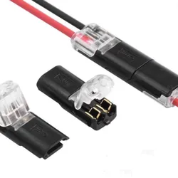 10pcs 2pin Pluggable Wire Connector Quick Splice Electrical Cable Crimp Terminals for Wires Wiring 22-20AWG LED Car Connectors