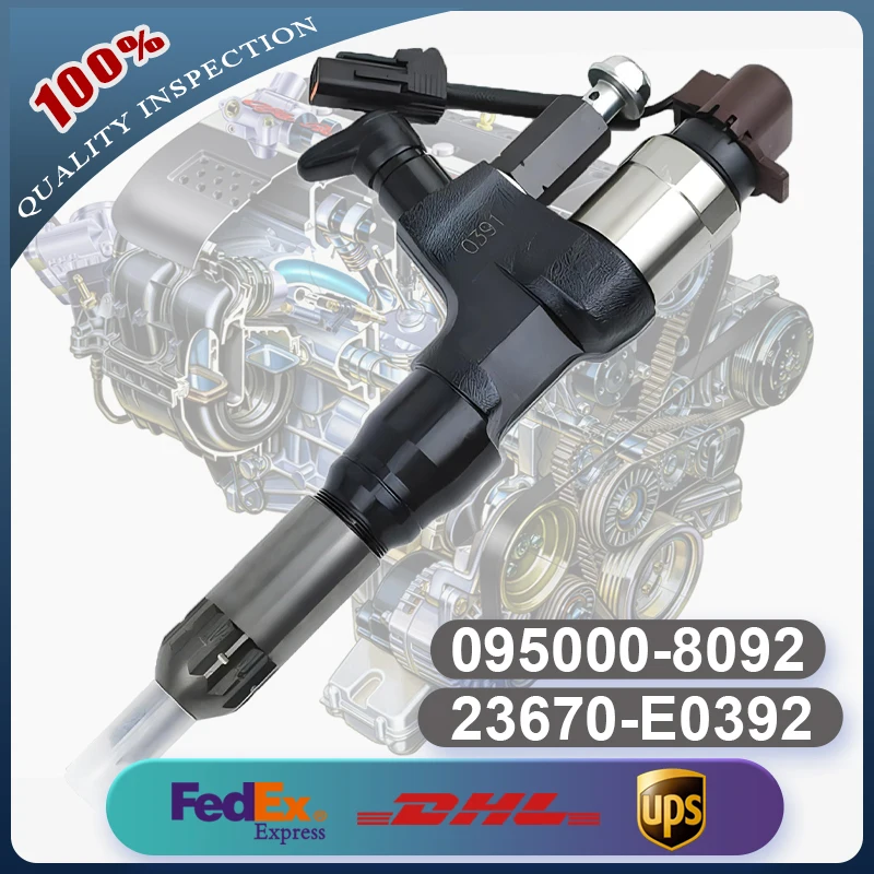 

Common Rail Fuel Injector 095000-8092 095000-8090 23670-E0391 23670-E0392 for Hino Kobelco Truck Engine