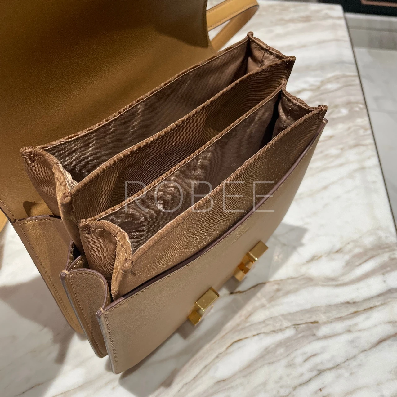 Bolsa de depósito interior para mujer, bolsa de almacenamiento y acabado para Hermes constance Kangkang mini19