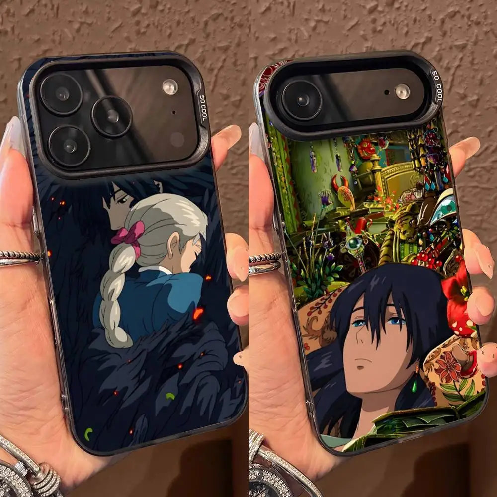 

H-Howl Anime Sophie Phone Case For iPhone 17,16,15,14,13,12,Pro,Max,Plus,E,SE4,Air,Mini Black IMD Box