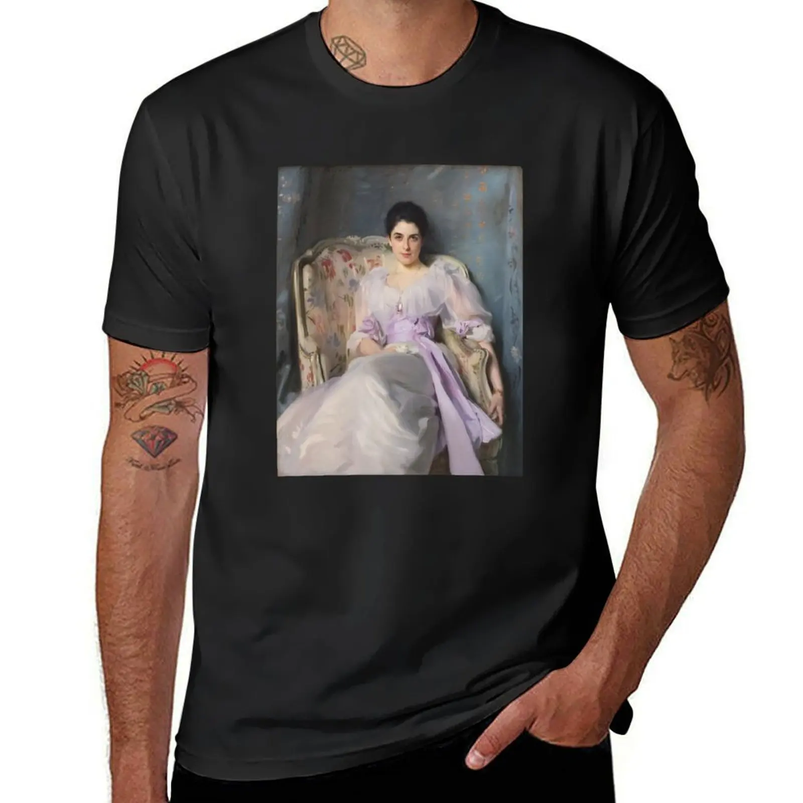 Lady Agnew Of Lochnaw Painting By John Singer Sargent T-Shirt boys animal print funnys tops mens champion t shirts