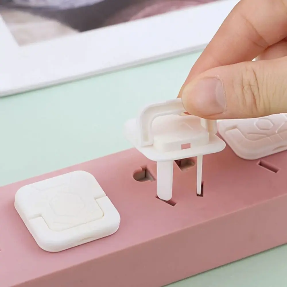 50 قطعة بلون مضاد للصدمات الكهربائية غطاء للحماية قفل أمان فتحتين تصميم قابس أمان كهربائي #3