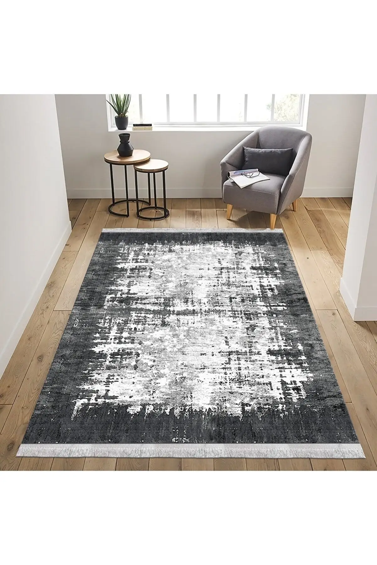 DOLBOVI tassel digital printing non-slip sole Modern carpet-Djt-52-300x