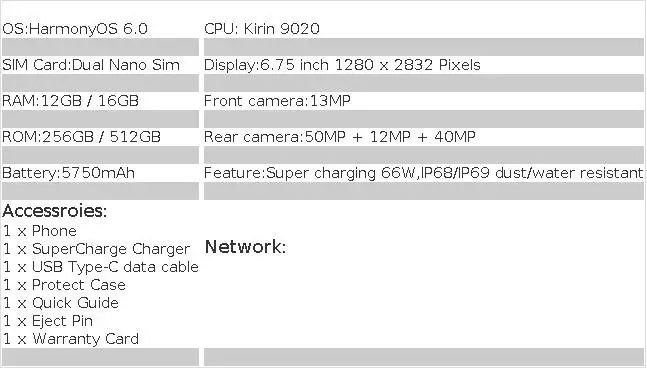 Original Huawei Mate 80 Mobile Phone 6.75 Inches OLED 120Hz Display Kirin 9020 HarmonyOS 6.0 Camera 5750mAh NFC Smartphone