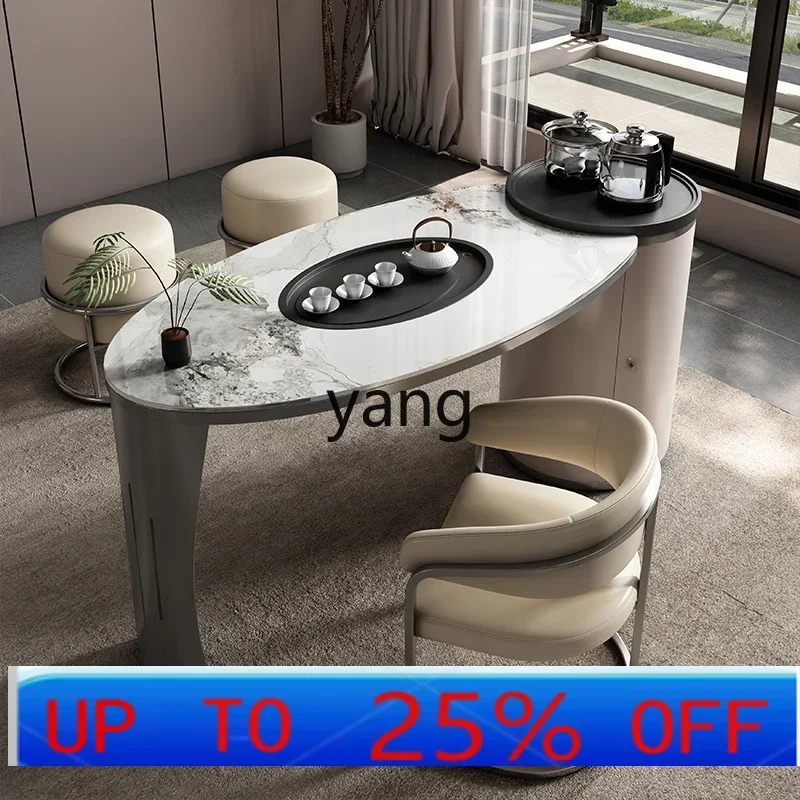 LCX   automatic kettle integrated balcony household tea table and chair combination