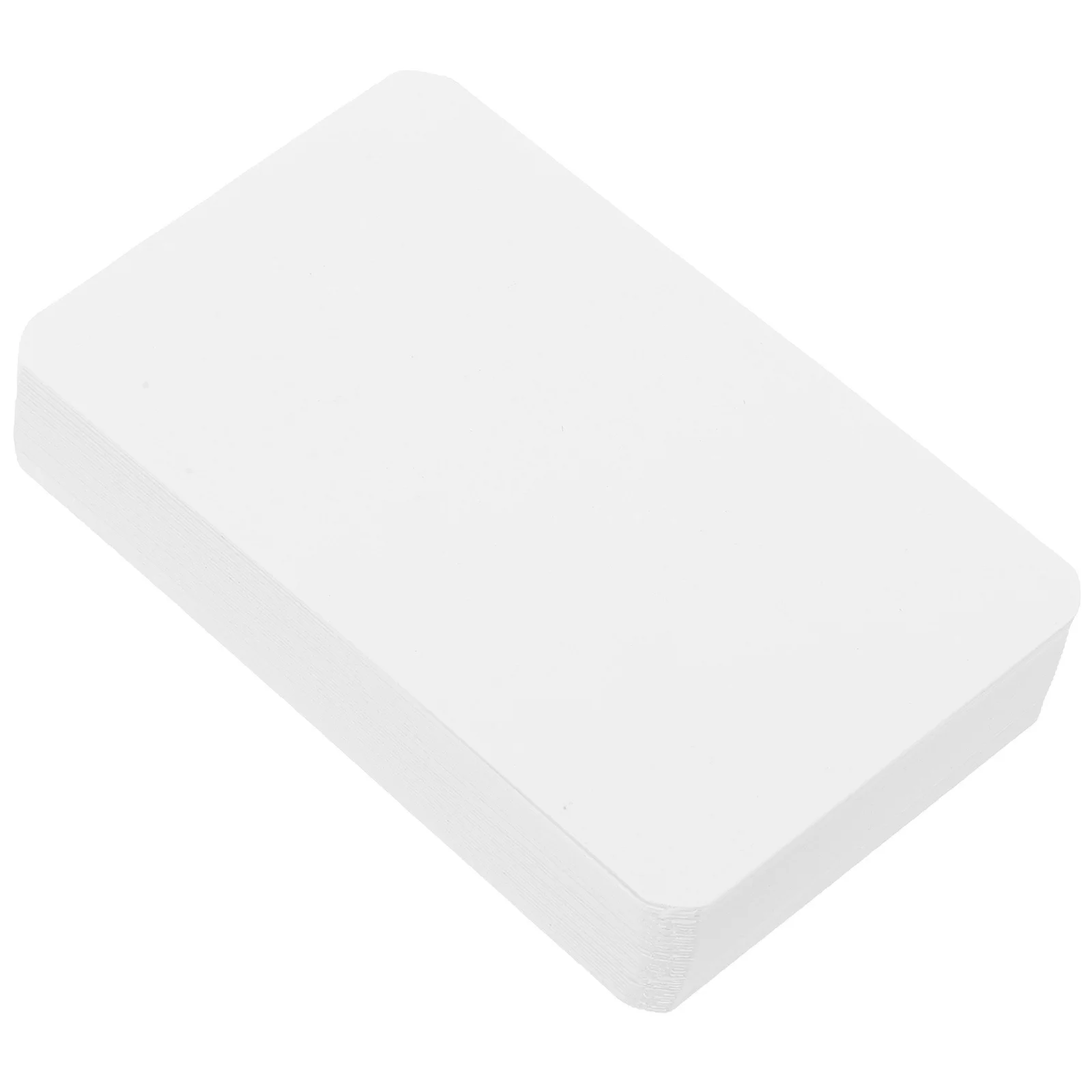 100Pcs Writable Blank Cards Smooth Paper Flash Cards for Notes Memo DIY Crafts Study Aid Learning Tools Office School