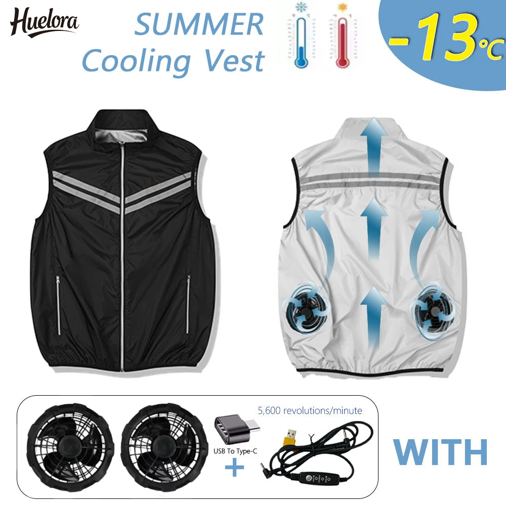 

Охлаждающий жилет, термостойкая рабочая одежда без рукавов, мужская летняя одежда с вентилятором, одежда для кондиционирования воздуха, женская летняя одежда с вентилятором, кондиционер