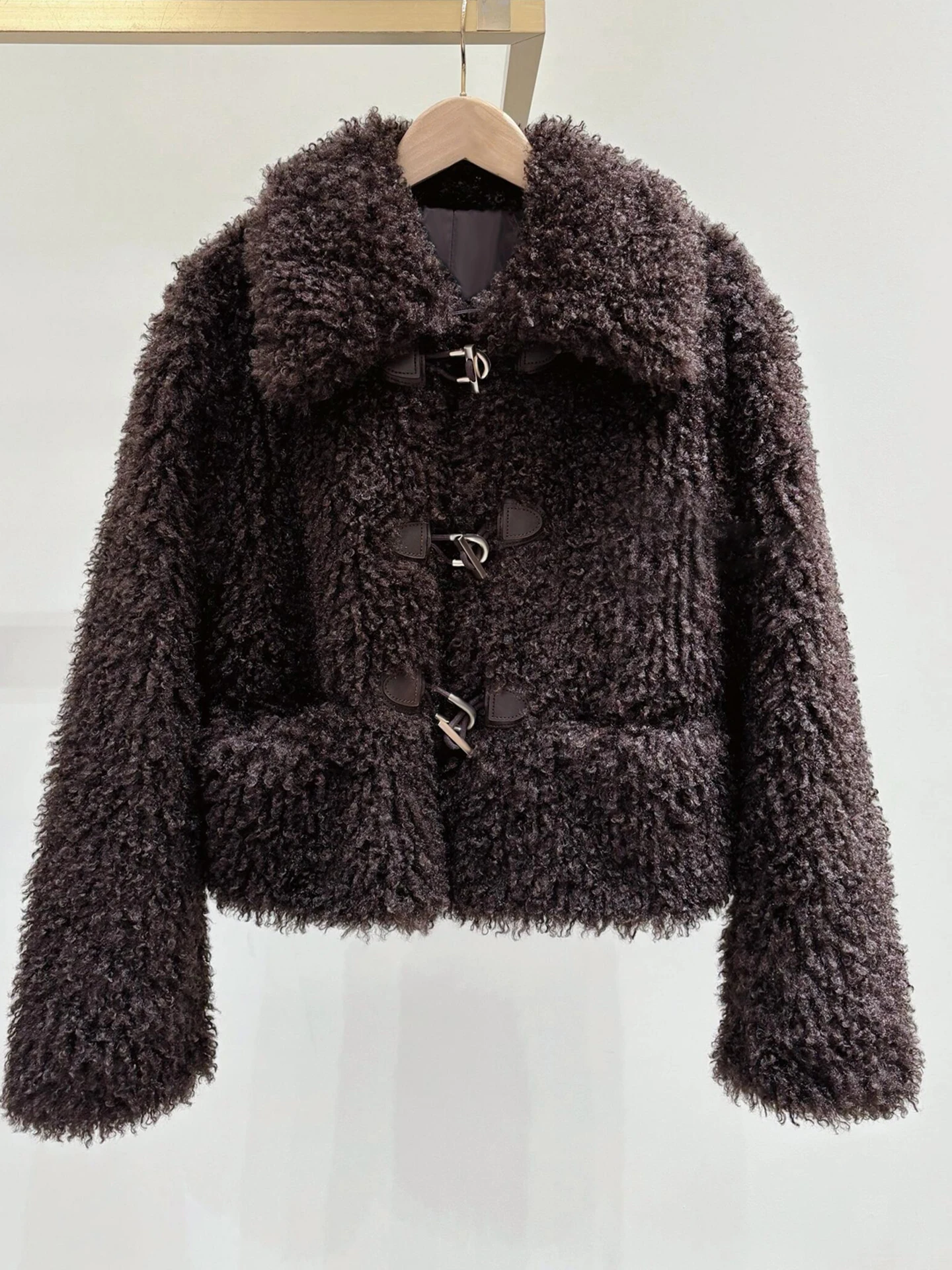 

M Home South Oil Высококачественное женское пальто Faion Teddy Fce Jaet с металлическими пуговицами в стиле ретро, осень-зима, для поездок на работу