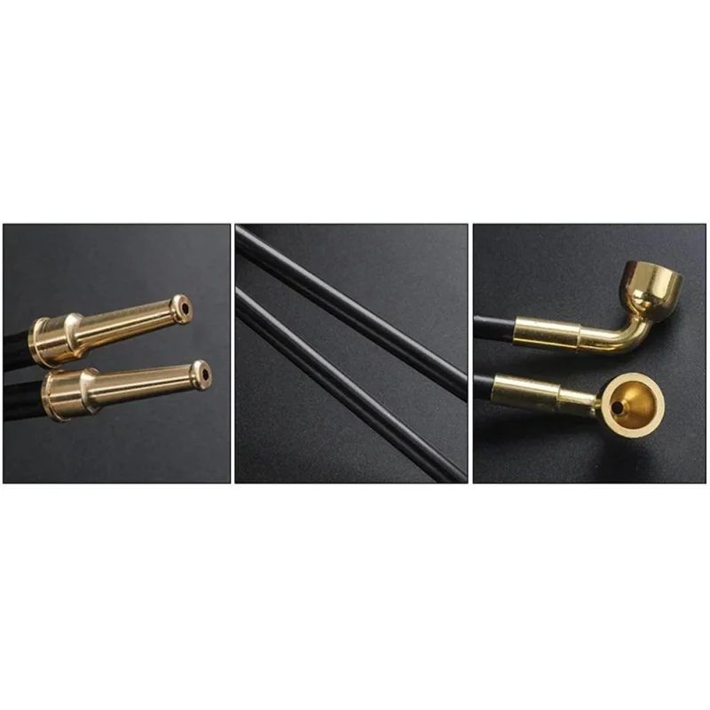 Vintage Chinese Brass Pipe Traditional Men's Smoking Accessory, Elegant Long Stem Dry Tobacco Pipe Stem