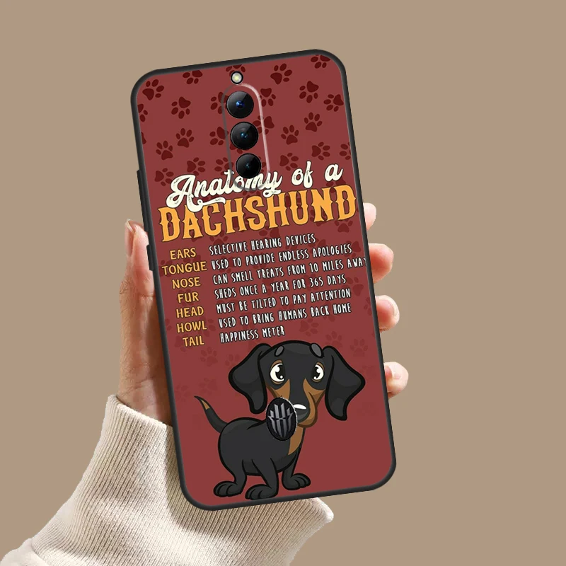 닥스훈트 케이스 ZTE 누비아 레드 매직 10S 9S 8S 8 9 10 11 프로 플러스 5G 6R 6 7 6S 7S 프로 10 에어 커버