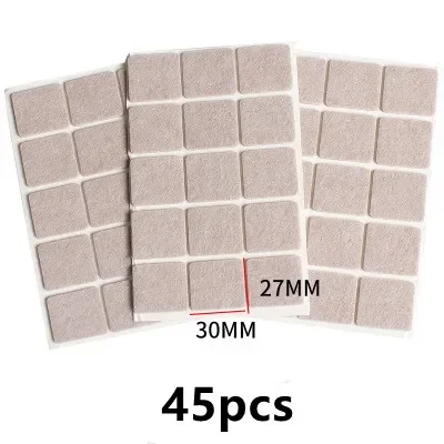 3-72 Stuks Vilt Stoelpoot Pads 3 Mm Dikke Vloer Kras Protector Mat Mute Antislip zelfklevende Diy Meubels Accessoires