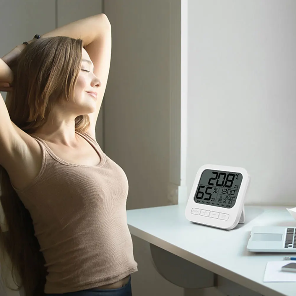 

Thermometer Hygrometer Indoor Digital Thermometers High Accuracy Humidity Meters Temperature Gauge Wall Mounted Home LCD Display