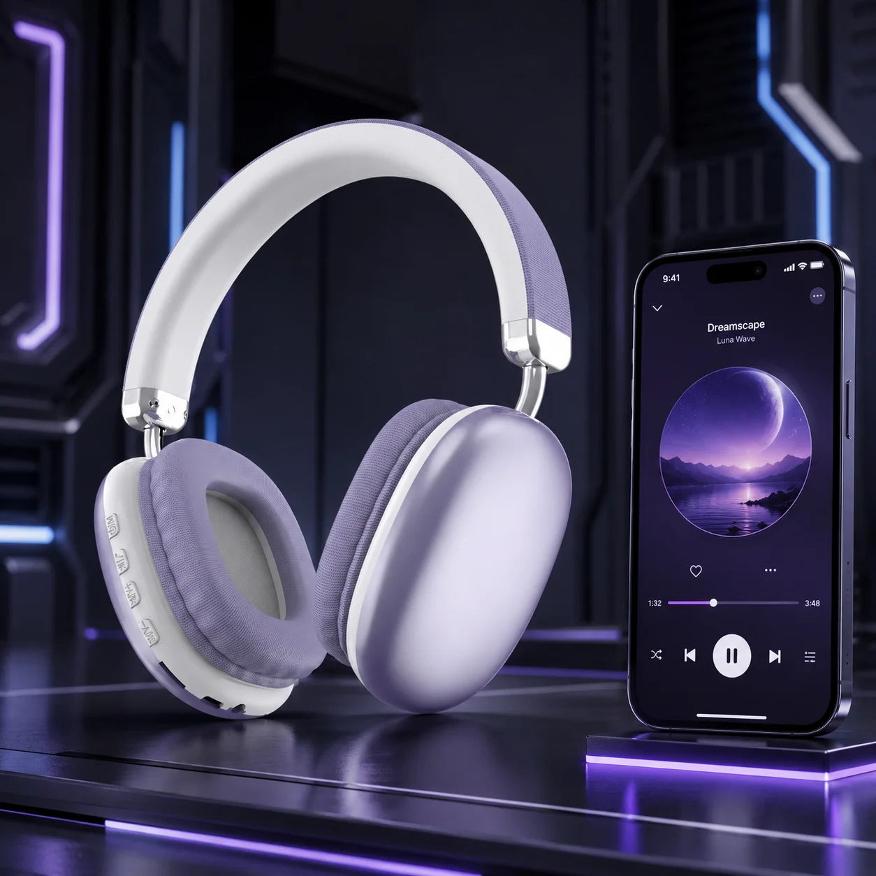 B40 Bluetooth Headphones Over Ear Wireless Headset HiFi Musi