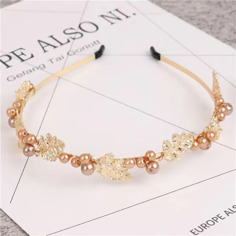 

Ins Baroque Pearl Wrap Hairband Vintage Hair Hoop Headbands For Women Wash Face Girls Hair Accessories Party Hair Band QH101
