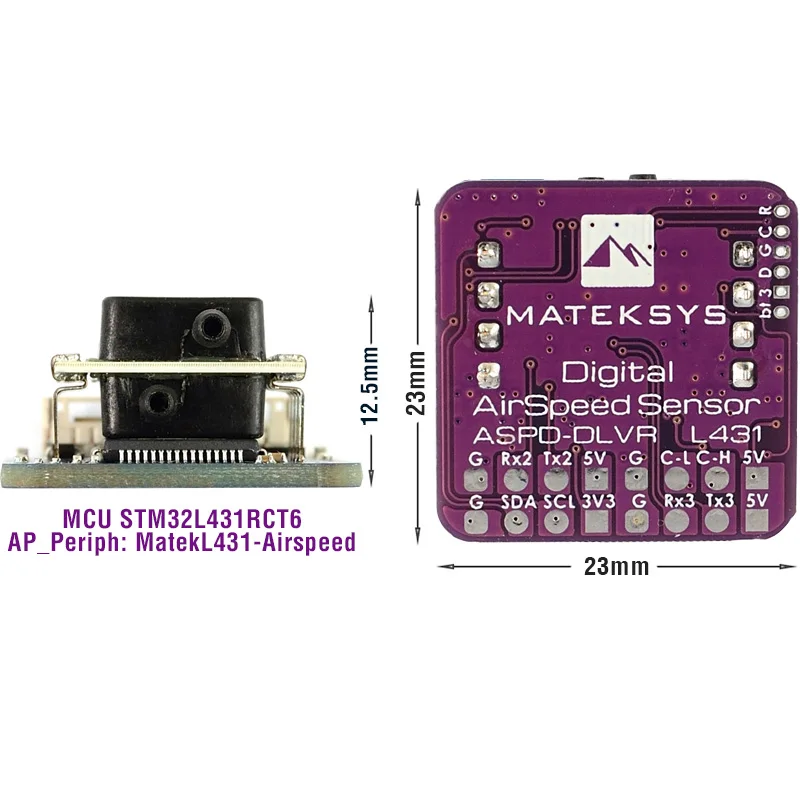 Picture 4: Matek ASPD-DLVR DIGITAL  AIRSPEED SENSOR for RC FPV Racing Freestyle Airplane  Drone F765-Wing Flight Controller