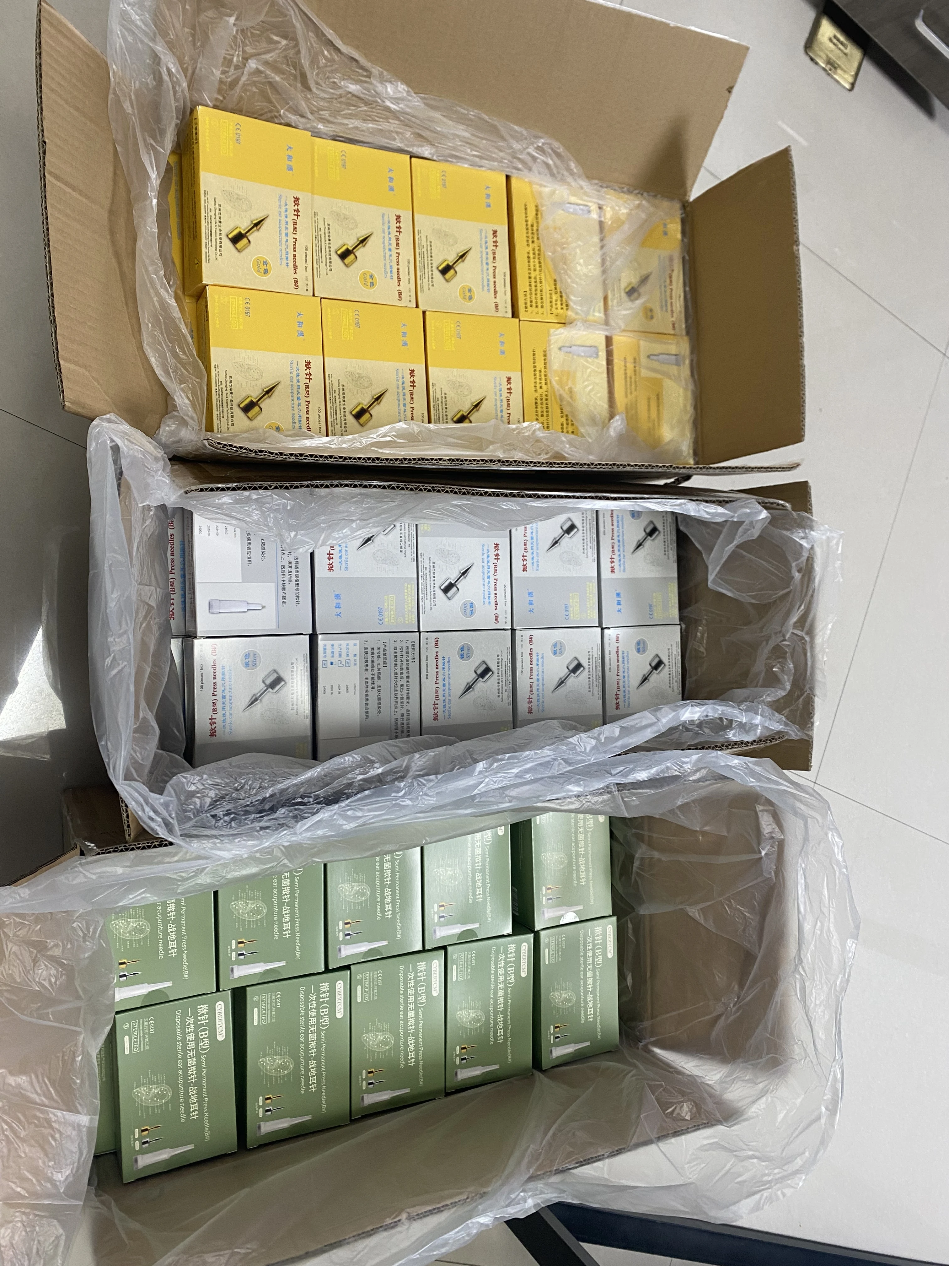 Whole carton wholesale price Medical Grade Disposable ASP Semi-Permanent Ear Acupuncture Needles for Headache Relief & Insomnia