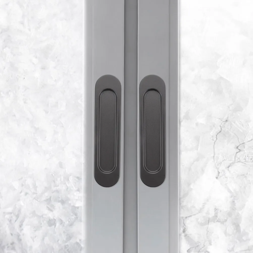 

Комплект из 4 врезных ручек-скоб для шкафов из алюминиевого сплава, самоклеящиеся, для раздвижных дверей