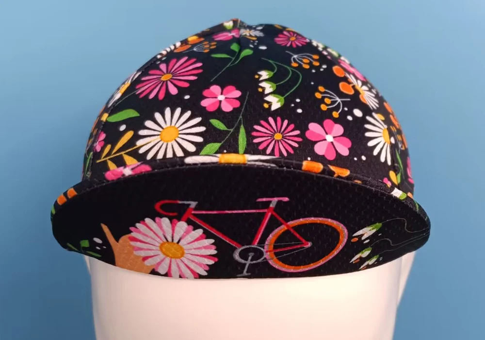 Happy Cycling Hat In Flowers Style Cycling Hat Cap Cycling Cap For Women Breathable Comfortable And Durable