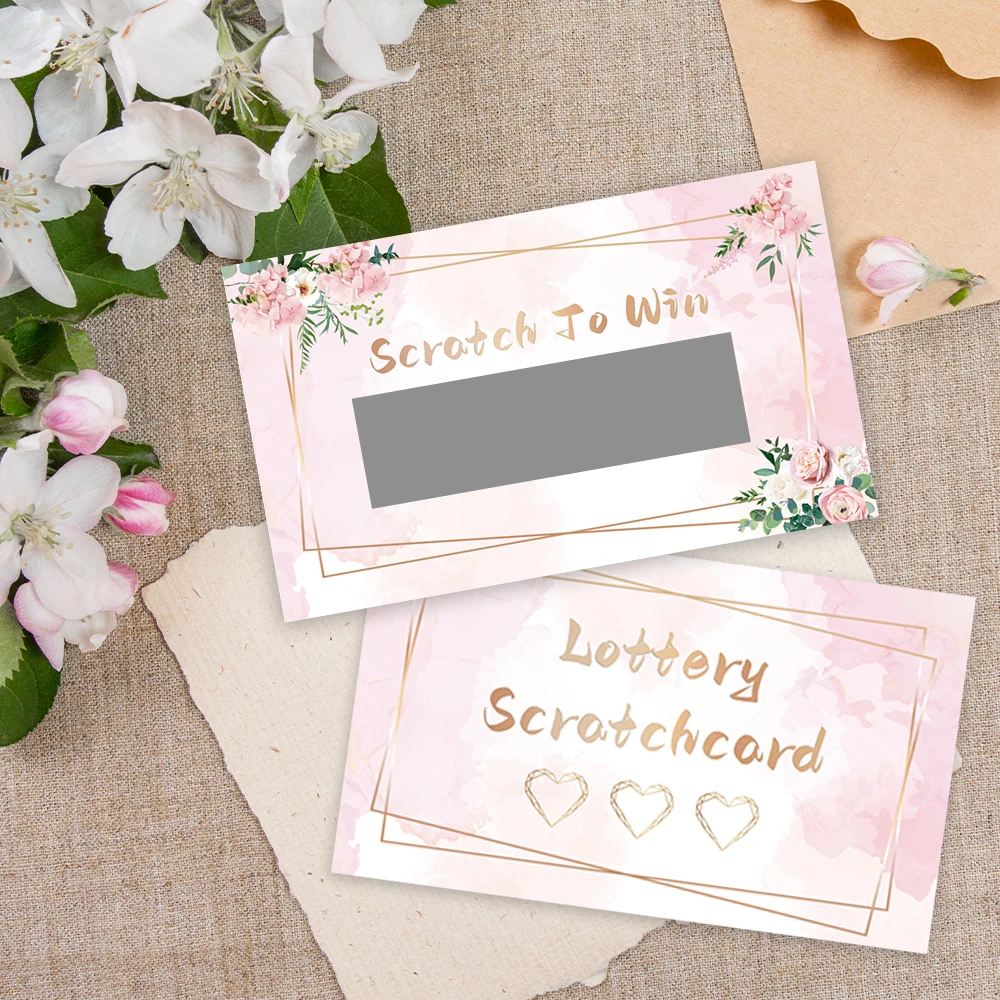 24pcs Blank Note Cards, Romantic Pink Scratch-Off Cards,2026 Holiday Surprise Scratch-Off Cards,Party Decorations,DIY Gift Cards