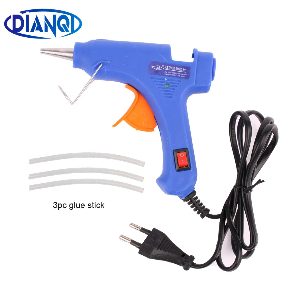 

Hot Melt Glue Gun with Switch for 7mm Glue Stick Mini Indusrial Adhesive Hot Gun Electric Heat Temperature Gun Repair Tool