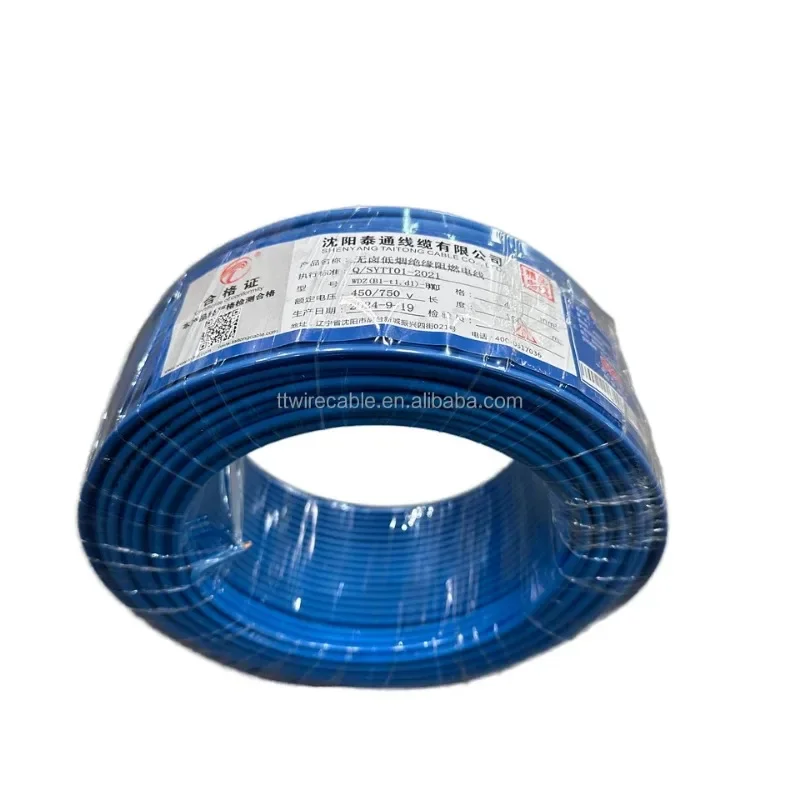 【Da China】Cabo Elétrico Flexível de Cobre PVC de Baixa Tensão BVR/BV 11.5mm 2.5mm 4mm 6mm para Uso Doméstico