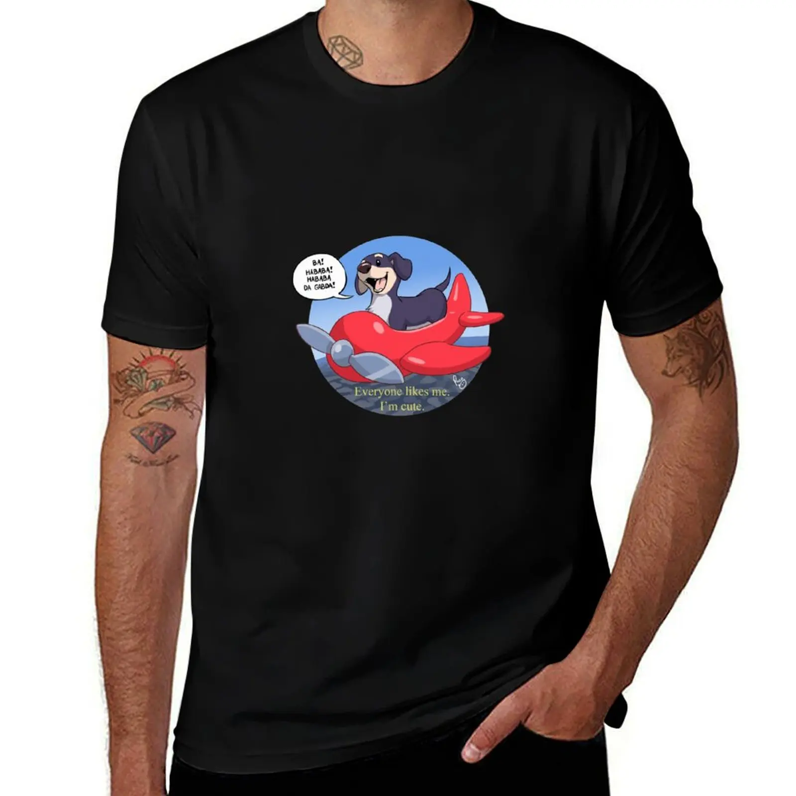 Dog of Wisdom T-Shirt Running Gym Short Sleeve Sports Tee T-Shirt