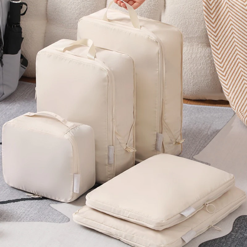 

6pcs/set Compressed Travel Bag Large Capacity Waterproof Clothing Home Storage Bag Luggage Storage Bag