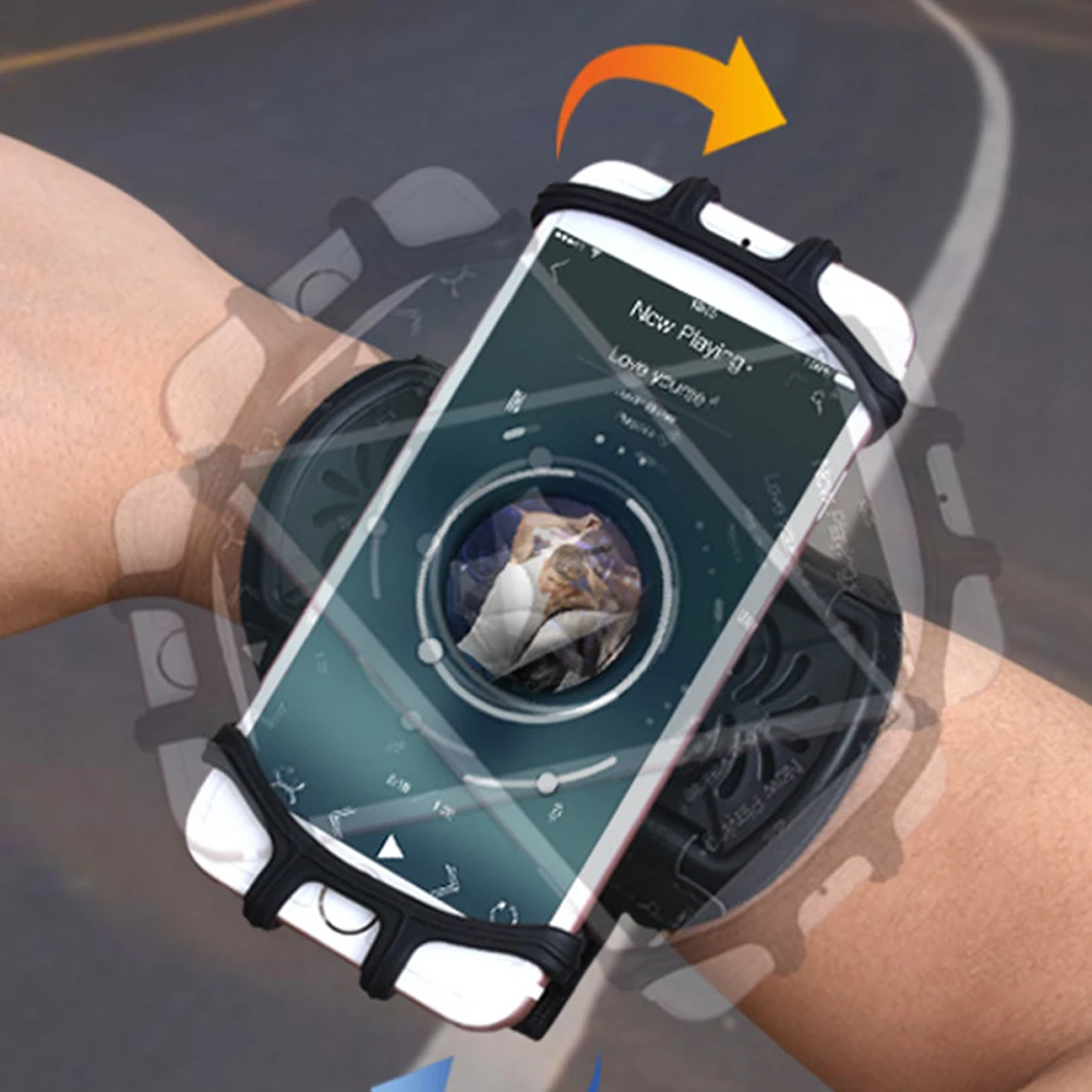 

Running Armband Sports Arm Band Adjustable Sports Wristband 360 Degree Rotating Running Phone Armband for Most Phones