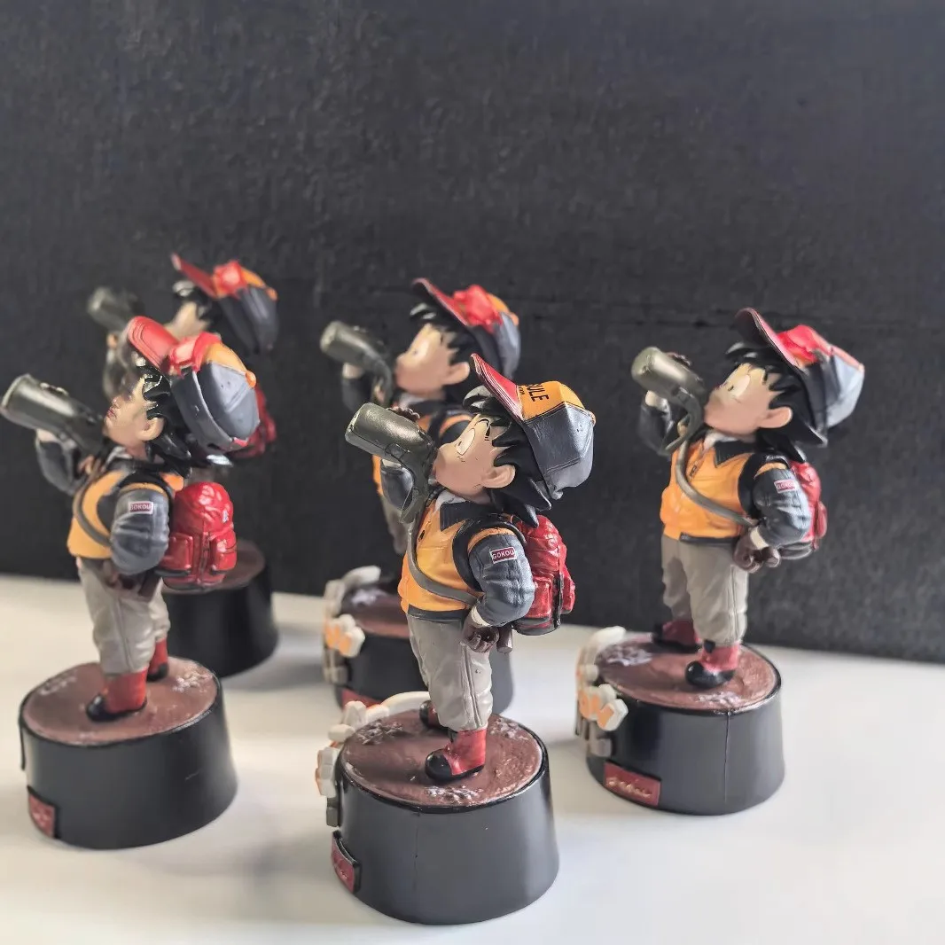 

9cm Dragon Ball Goku Anime Figure Drinking Water Little Goku Figurine PVC Action Figures Model Statue Collection Decor Toy Gift