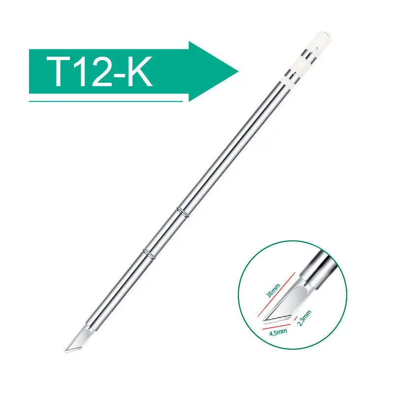 1pc T12-K KU BL BC1 JL02 Universal T12 Electric Soldering Iron Tips Lead Free Heating Core Integrated Copper Welding Head