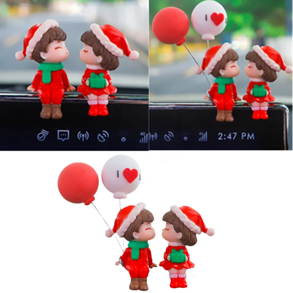 

Автомобильная милая пара, мультяшные украшения, украшения для приборной панели автомобиля, милый поцелуй, пары, рождественские автомобильные украшения для автомобиля