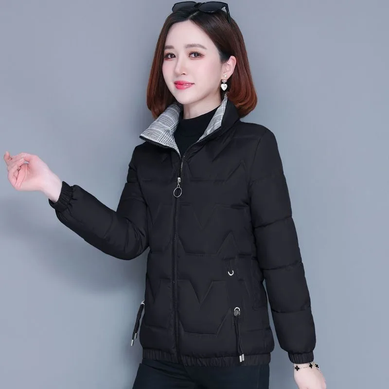 2023 New Women Down Cotton Coat Winter Jacket Female Short Parkas Slim Fit Outwear Given To Philandering Leisure Time Overcoat