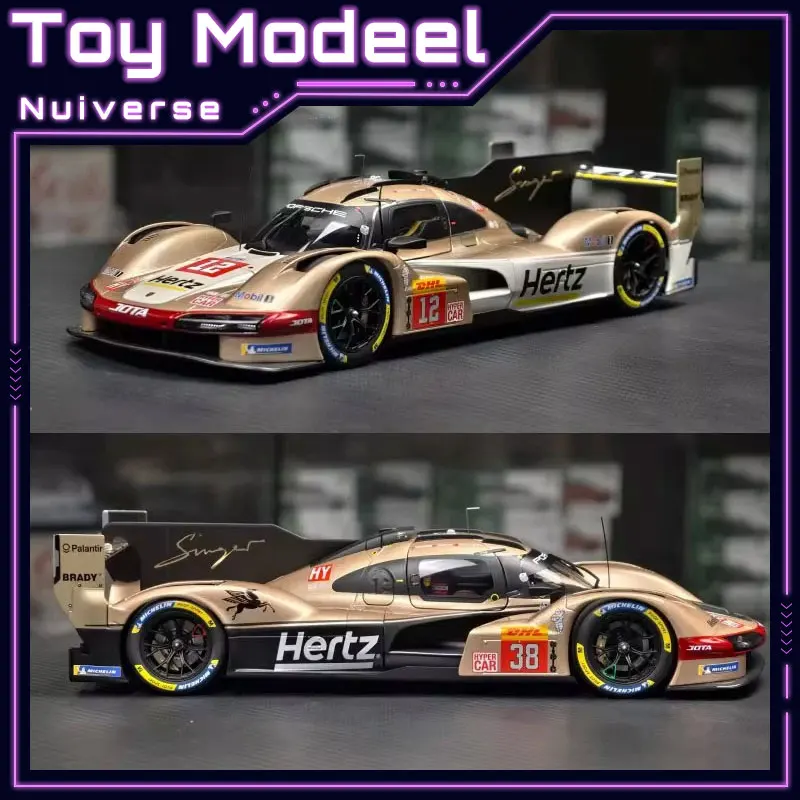 

NOREV 1/18 Porsche 963 Hertz Team Jota Le Mans, коллекционная модель из литого металла, статическая, изысканная, для домашнего декора, игрушка для мальчиков, подарок