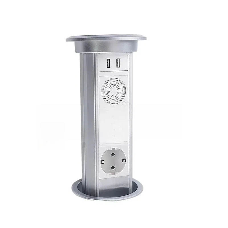 220V-250V 16A kitchen electric pop-up socket, anti-lock braking system aluminum material